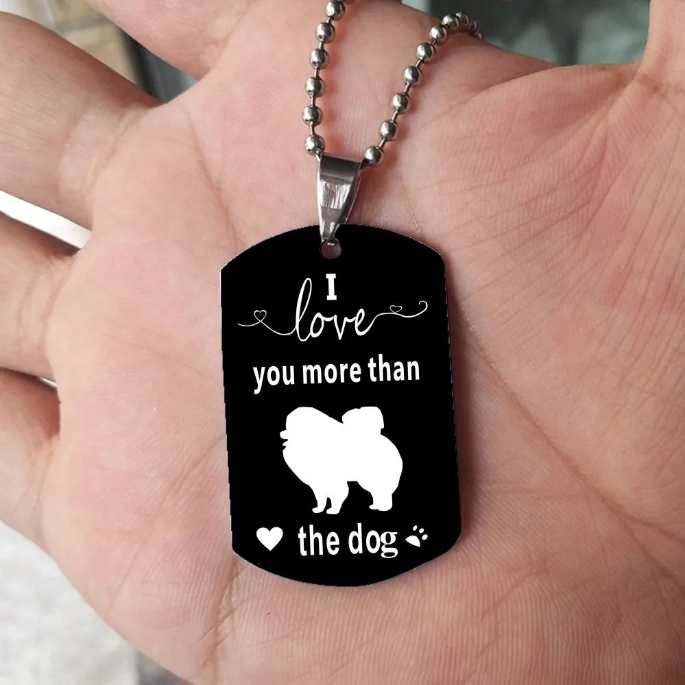 

Suteyi Brand Fashion Pendant Necklaces Pomeranian Bulldog Necklaces Stainless Steel Dog Lovers Bead Choker Trendy Jewelry