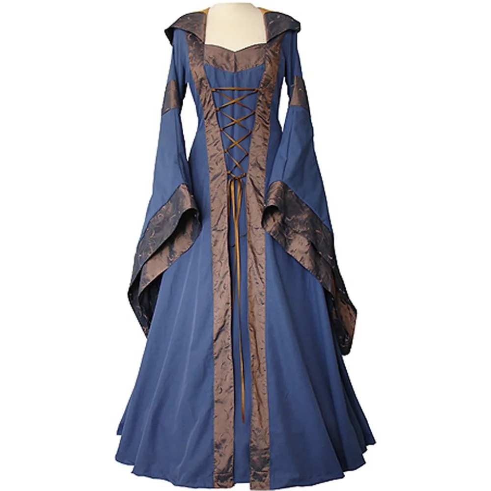 Custom-Made-Medieval-Victorian-Recoco-Dress-with-Long-Trumpet-Sleeve ...