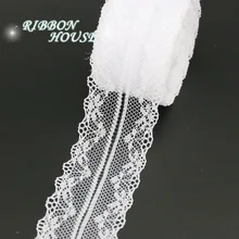 5 ярдов/рулон) 40 мм белая кружевная ткань тонкая лента для украшения любовный подарок упаковочный материал