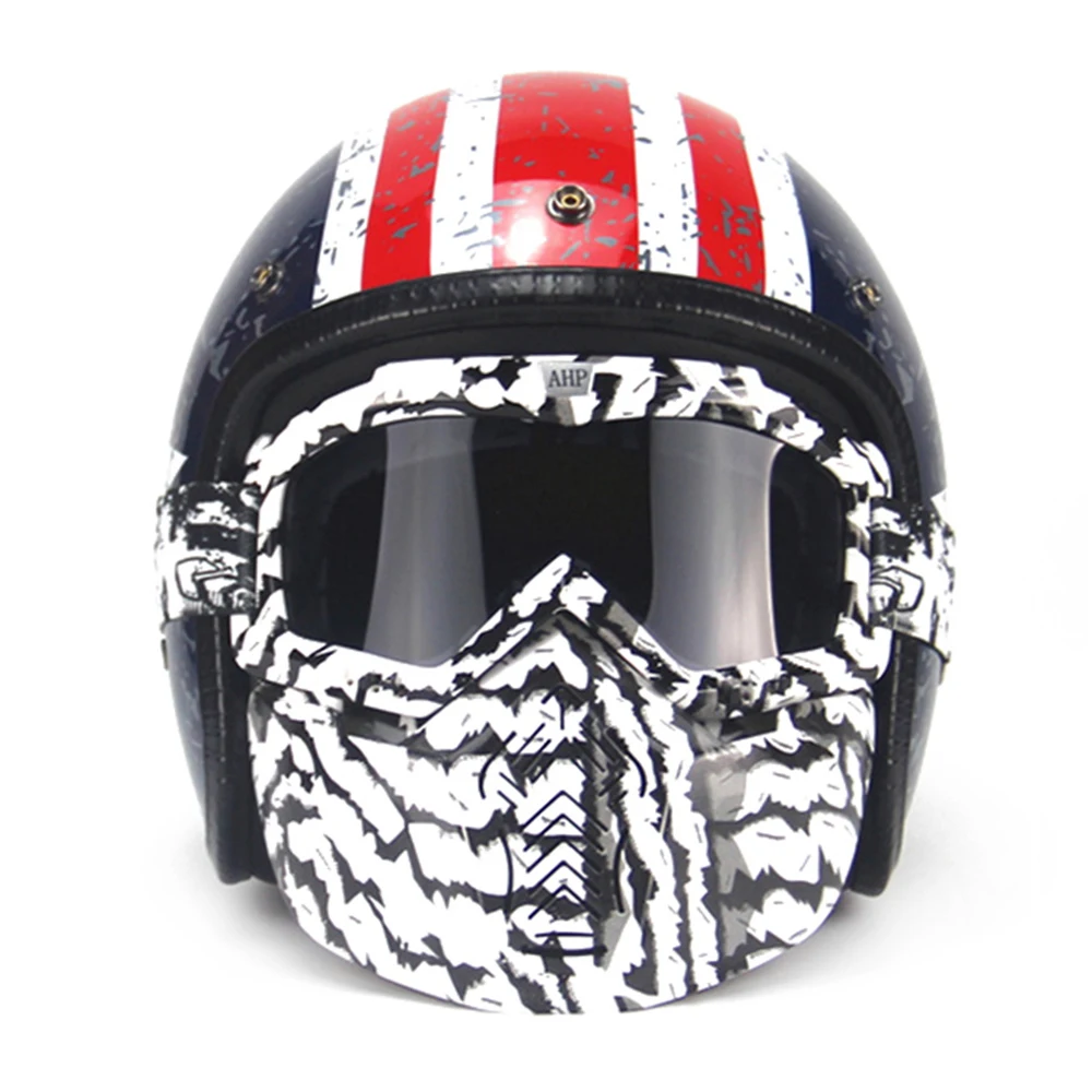 

Motorcycle Helmet Retro Moto Helmet Motorbike Casque Moto Cruiser Touring Capacetes De Motociclista Chopper Helmet DOT