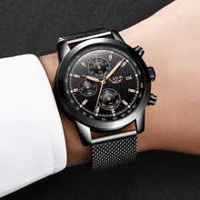 LIGE NEW Men's Watches Luxury Brand Stainless Steel Quartz Watch Men Casual Hodinky Clock Men Wristwatches Relogio Masculino+Box new 2016 watches men luxury brand watch skmei quartz digital men full steel wristwatches casual watch relogio masculino mujer