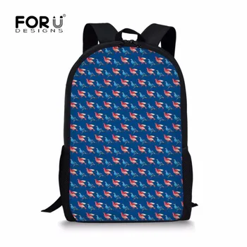 

FORUDESIGNS Girl School Backpack Beautiful Birds Printing Children Primaris Orthopedic Schoolbag Students Book Bags Mochila