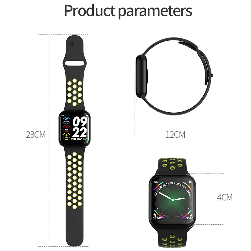  Smart Watch Bracelet IP67 Waterproof Heart Rate Monitor Blood Pressure Fitness Tracker Women Men Sp - 33036745927