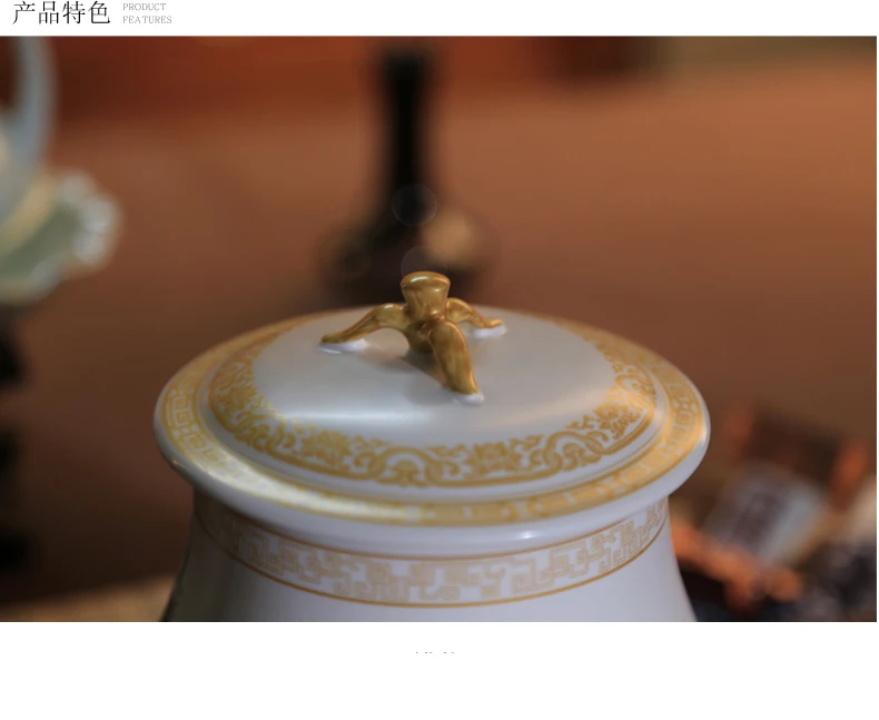 Винтаж ручной работы чай керамиковая чайница s банок Кунг фу набор для хранения специй Приправа Контейнер для кофе гайка герметичный Jar домашний декор