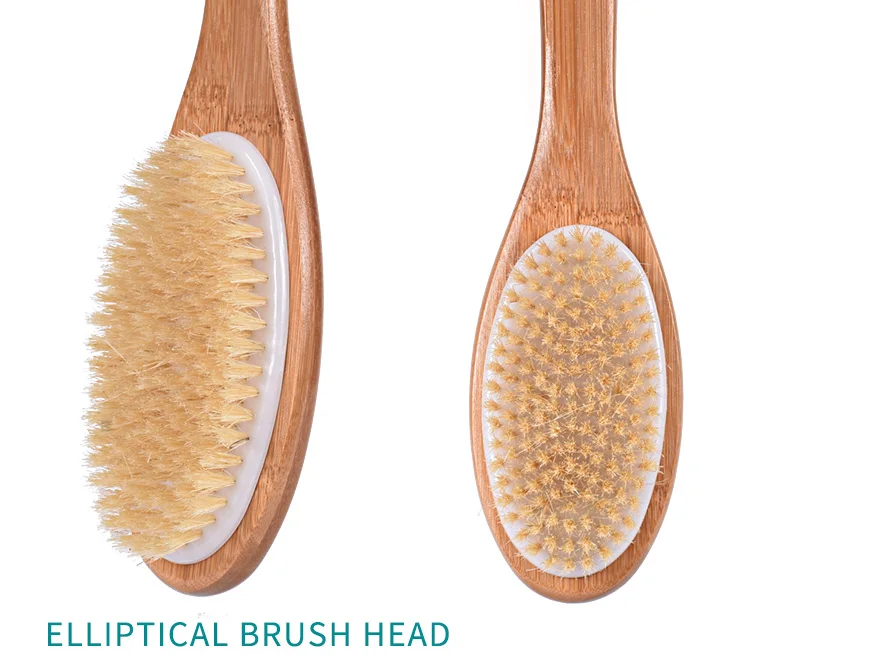 Dry Skin body Brush Exfoliate Improve Circulation&Cellulite Tools natural bristle Wooden SPA Woman SkinCare Dry Body Brush