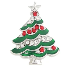 JaynaLee мм 20 мм Рождество елка имбирь защелки Fit Сменные оснастки украшения для мужчин для женщин Подарки GJS1172