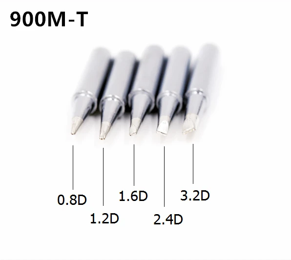 6PCS Lötkolbenspitzen 900M-T Bleifrei 900M-T-B 900M-T-I Für Hakko 936.937.938