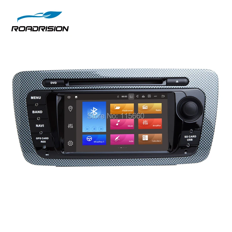 Cheap RoadRision 4GB RAM Android 8.0 Car DVD Player for Seat Ibiza 2009-2013 with Bluetooth WiFi Radio GPS Navigation Mirror-link 1