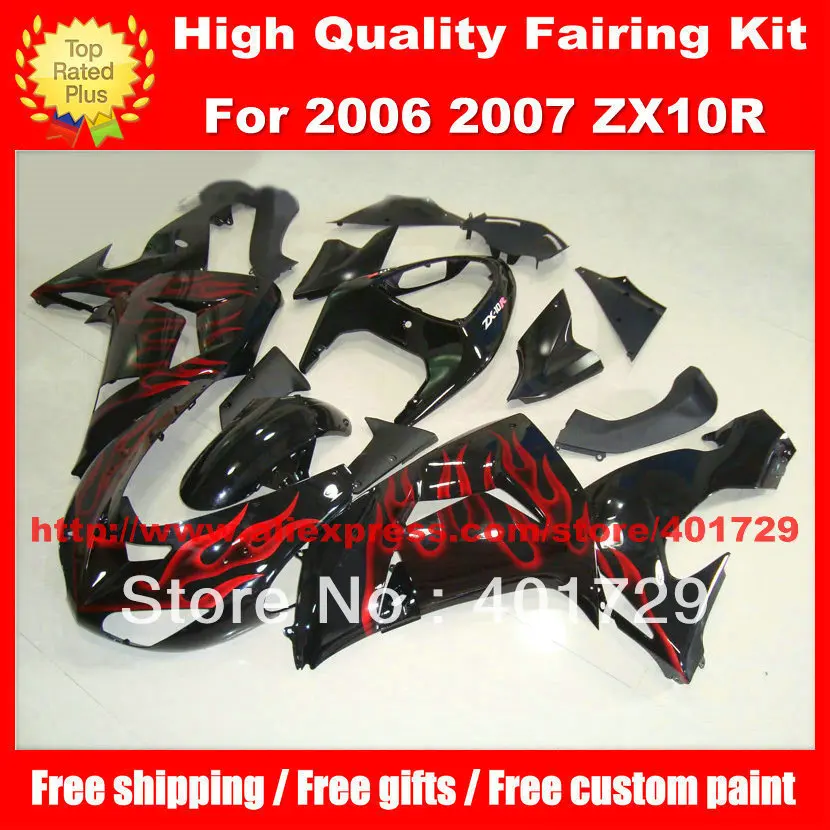Fairings Hulls Kit For Ninja Zx10r 06 07 Zx10r 06 07 Zx10 2006 2007