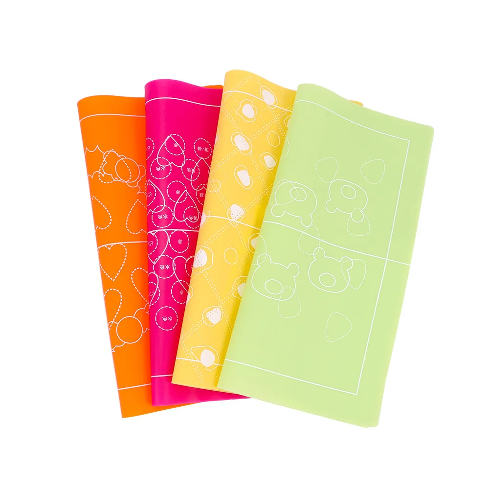 

1pc Non-slip Square Double Side Silicone Multifunction Shape Cute Kawaii Painted Mold DIY Design Swiss Roll Pastry Baking Mat