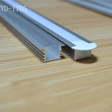 100 м(50 шт.) много, 2 м за штуку, высокое качество алюминиевый профиль с крышкой и концевыми крышками, зажимы светодио дный светодиодной ленты