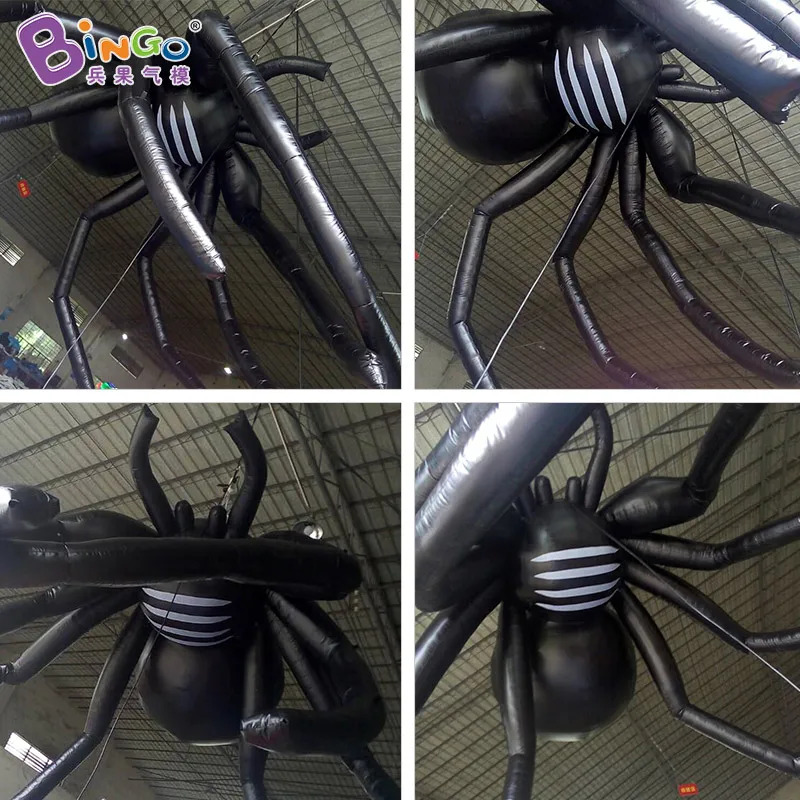 Hanging Halloween 16 Feet/5M Big Inflatable Black Spider Balloon For Decoration - BG-A0803-5 3