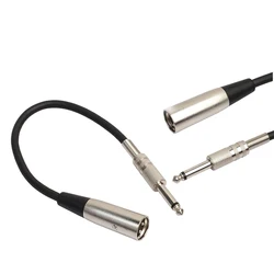3-Pin XLR Plug to 6.35mm Plug Adapter Jack Male&Female Plug TRS Stereo Audio Cable Mic Adapter For Mixer Amplifier Speaker