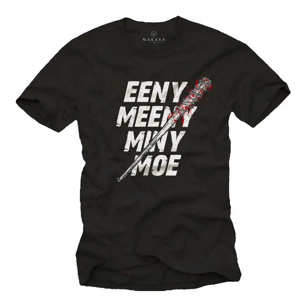 

Walking Negan Herren T-Shirt mit Lucille Dead - Eeny Meeny Miny Moe Shirt