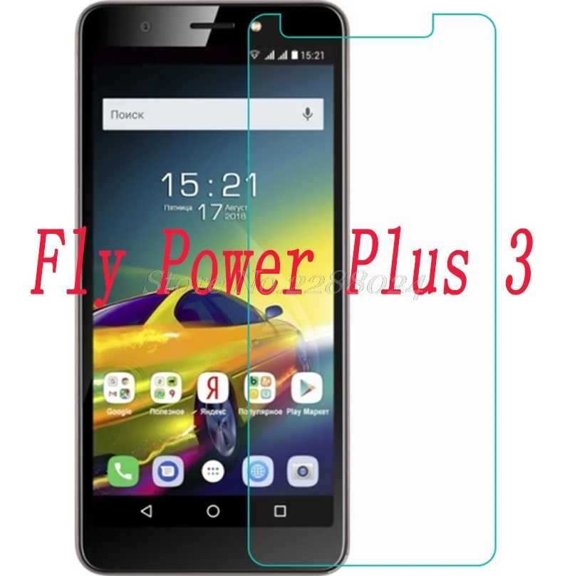 

Smartphone 9H Tempered Glass for Fly Power Plus 3 5.45" GLASS Protective Film Screen Protector cover phone