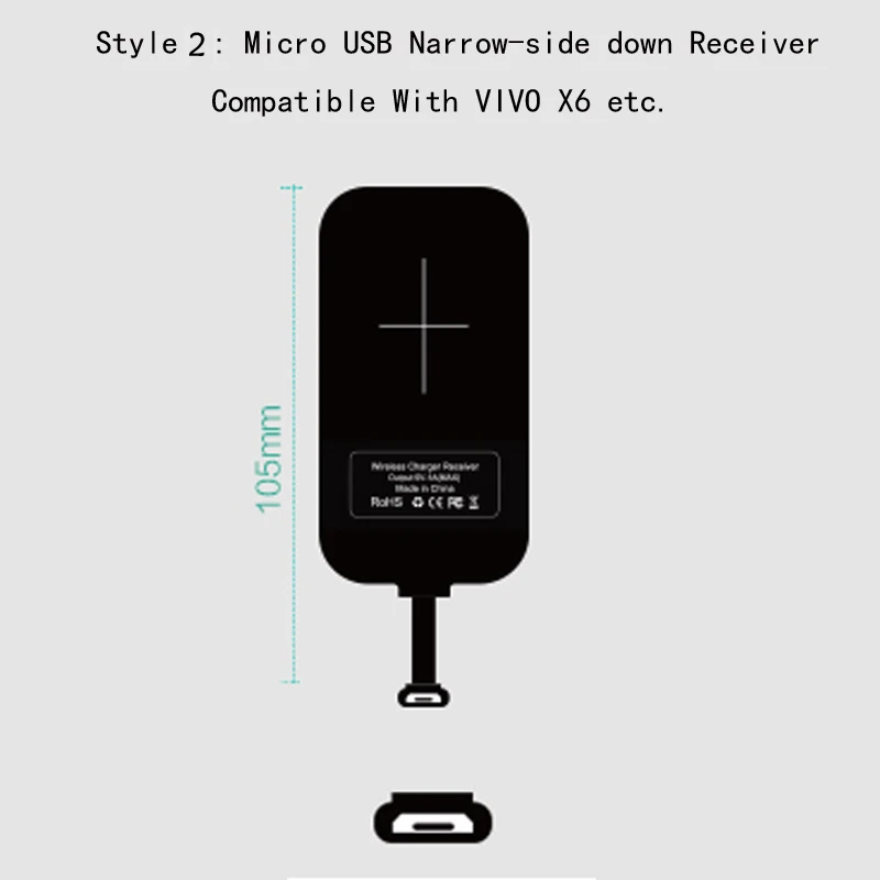 Универсальное Qi Беспроводное зарядное устройство для зарядки iphone 7 Plus 5S SE 6 6S Nillkin Волшебные метки катушка Micro USB/type C приемник адаптер