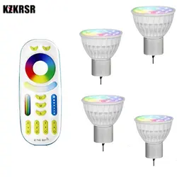 Kzkrsr Mi светильник светодиодный лампы RGB CCT светодиодный потолочный светильник смарт с функцией дневного света MR16 GU10 4 WSpotlight 2,4 г удаленного и