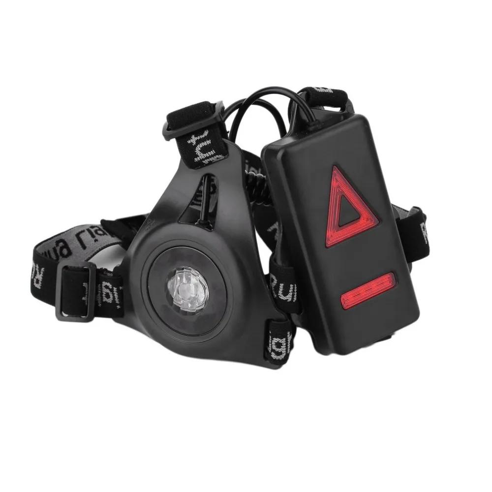 

Outdoor Sport Running Lights LED Night Running Flashlight Warning Lights USB Charge Chest Lamp White Light Torch