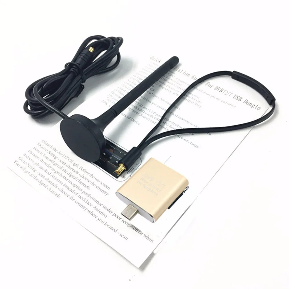 DVB-T/DVB-T2 Android TV Tuner Pad TV Tuner Digital Satellite Receiver TV Stick Dongle Receiver For Android Phone DVB-T2 H.265