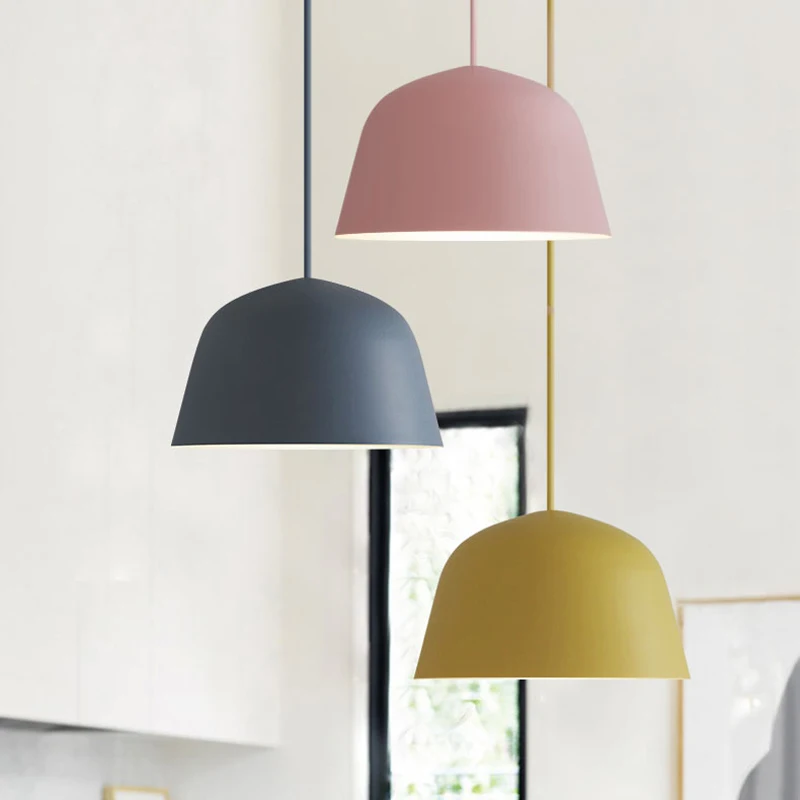 

Nordic modern wood iron pendant light American industrial Iron restaurant dining room hanging light