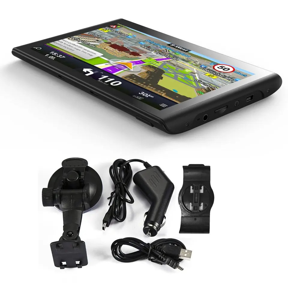 

hot Q8 7-Inch 8GB ROM+128M RAM Capacitive Touch Screen GPS Navigator 800*480 HD Portable GPS Navigation For Car Truck