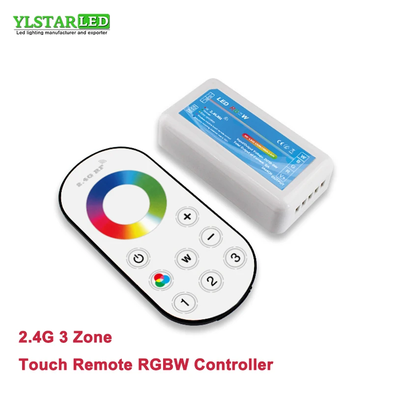 YLSTAR Бесплатная доставка 2018 Новый RF беспроводной 2 4G 3 зоны 12В 24В RGBW светодиодный