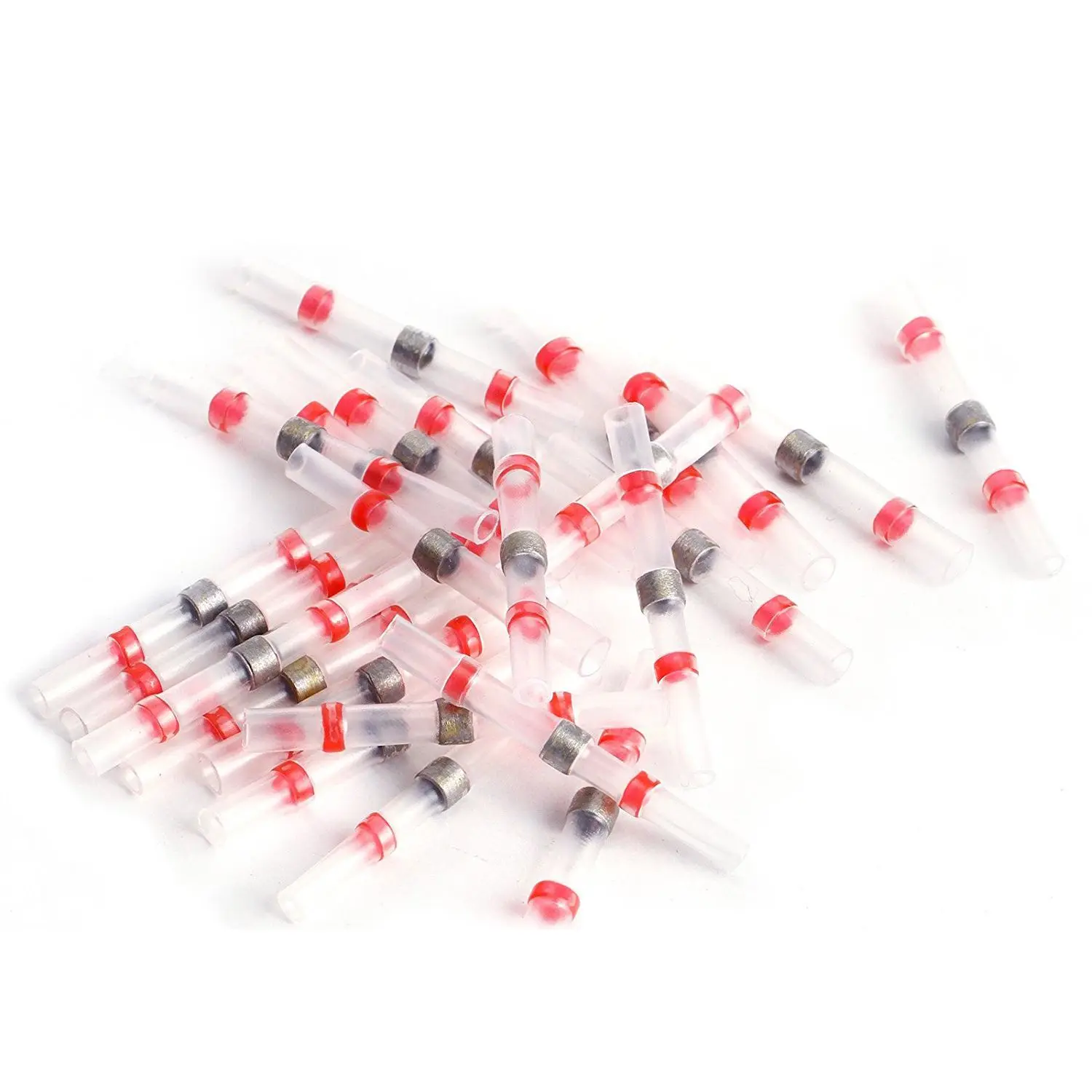 

25pcs Solder Sleeve Heat Shrink Tube Wire Terminal Connectors Waterproof Sealing Seal Heat Shrinkable Connector wholesale price