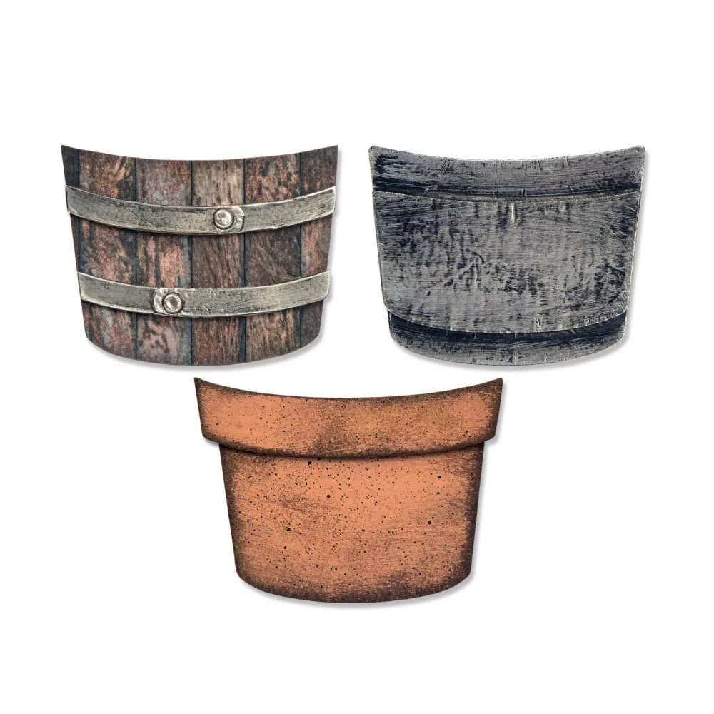 

Flower Plants Pot shape Metal Cutting Dies Stencil Scrapbook Album Embossing For Gift Card Making Handcrafts 2019 new