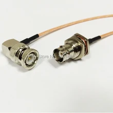Штекер BNC разъем под прямым углом переключатель байонетное гнездо конвертер RG316 по оптовой цене Быстрая 15 см " адаптер