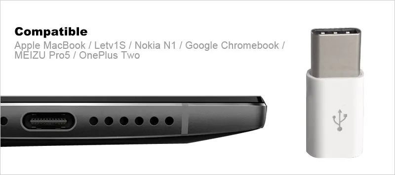 USB 3,1 Тип C Male к микро-usb Female USB-C кабель конвертер для Macbook Nokia N1 ChromeBook Pixel Nexus 5X6 P OnePlus two ADT-778