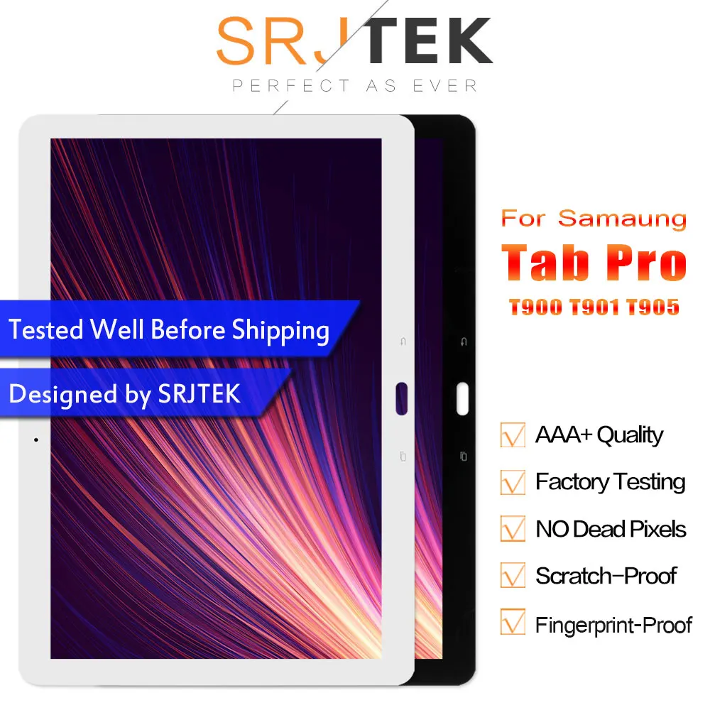 Srjtek 12," для samsung Galaxy Tab Pro T900 SM-T900 T901 T905 ЖК-дисплей Матрица сенсорный экран дигитайзер сенсор полная сборка