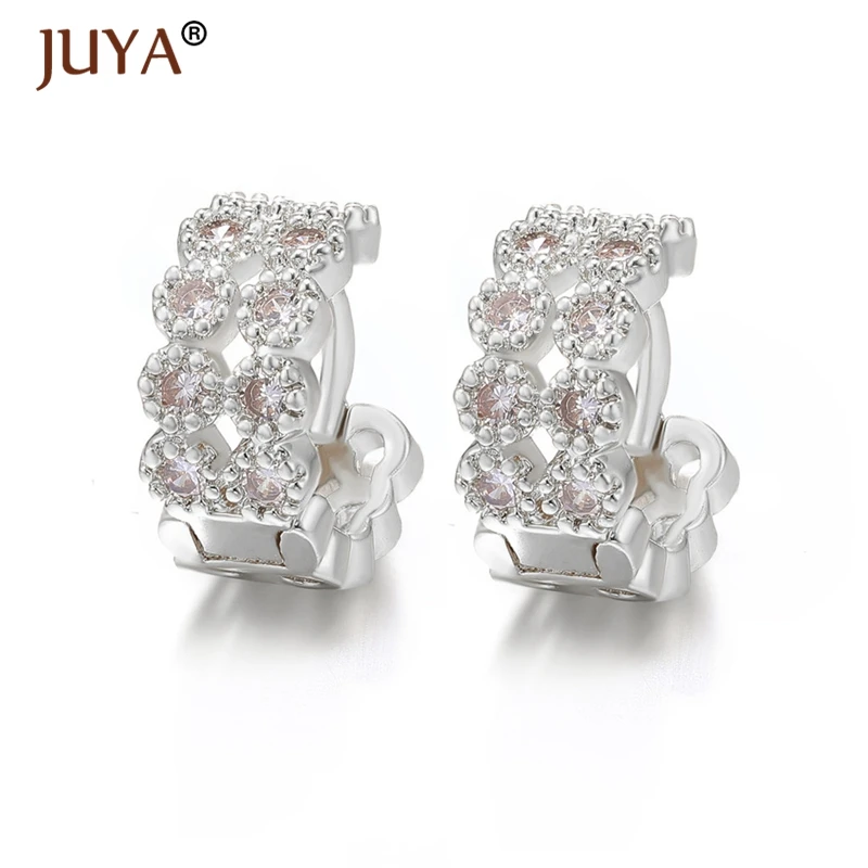 Boucles d oreilles femmes Модные женские серьги-кольца золотистый Серебристый с розой золотой черный медный Циркон Круглые серьги ювелирные кольца - Окраска металла: Посеребренный