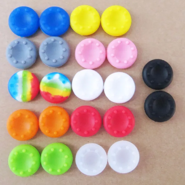 Cheap 20 pcs Rubber Silicone Analog Thumb Stick Grips Cap Cover for PS4 Pro Slim for Xbox One Elite S Controller Thumbsticks Caps