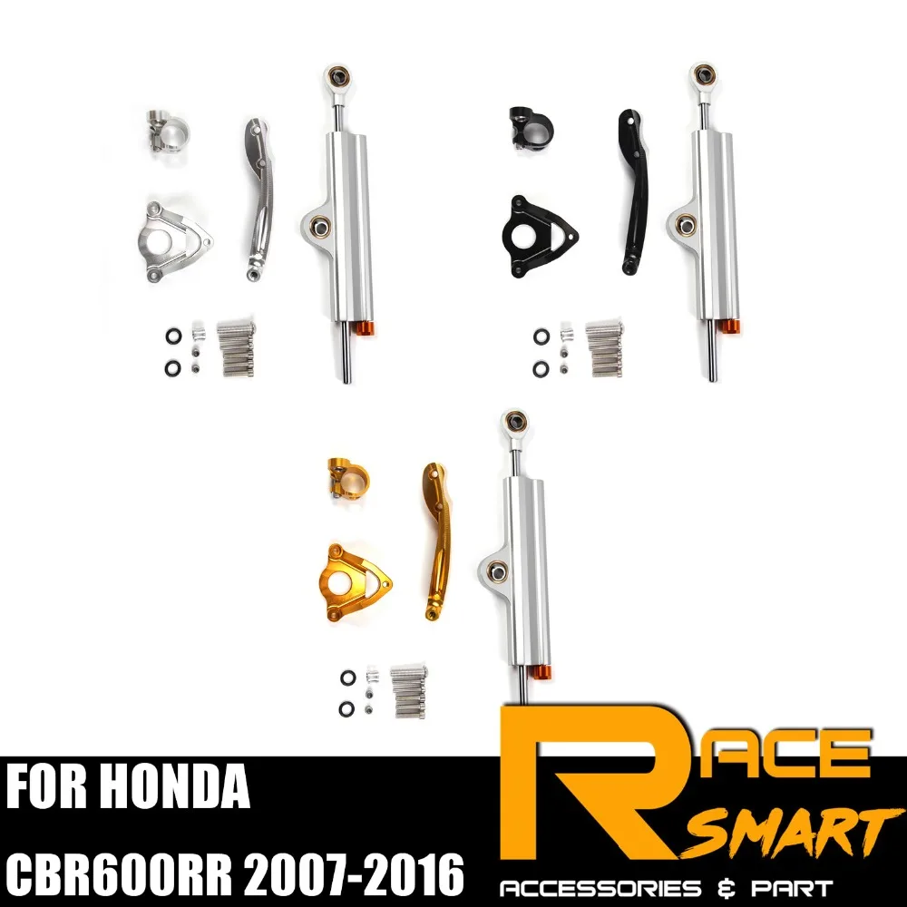 

For HONDA CBR600RR 2007 - 2016 Steering Damper Stabilizer Kit Motorcycle accessories CNC CBR-600RR CBR-600-RR CBR 600 RR 08 09