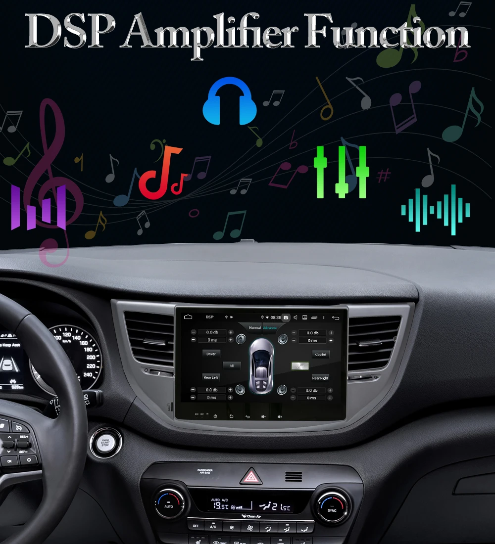 Discount Owtosin Car Radio Multimedia Video Player Navigation GPS Android 9.0 For Hyundai Tucson 2015 2016 2017 Car 4GB RAM 32GB ROM DSP 6