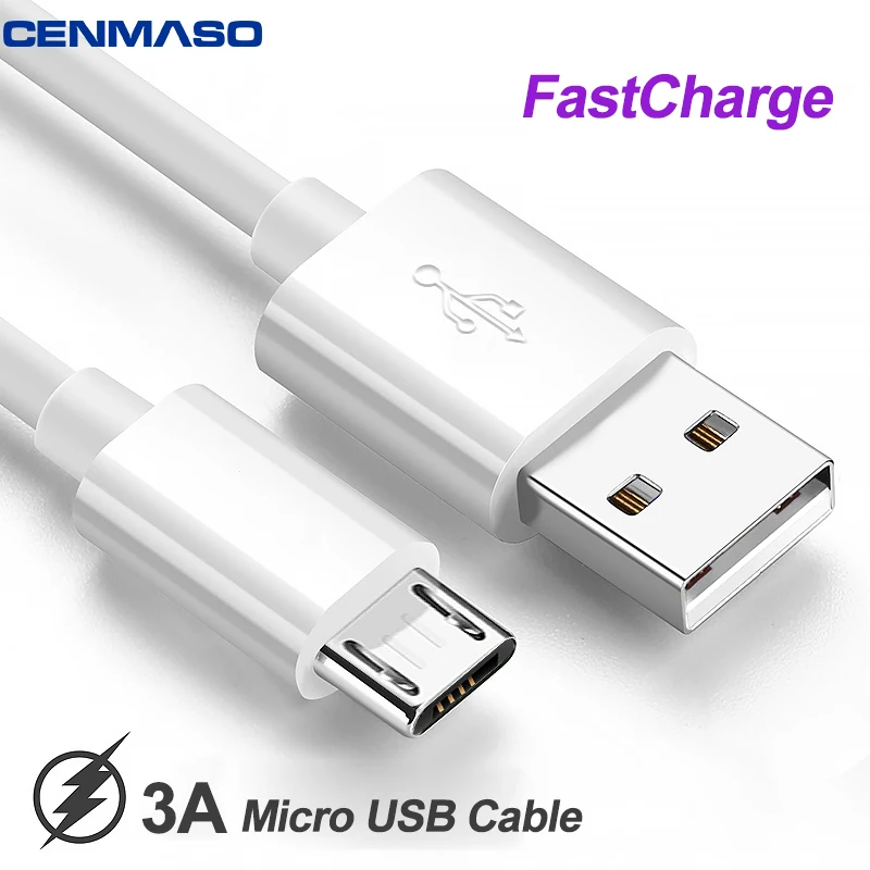 

USB Charger 1m 2m 3m Micro USB Cable for Samsung Huawei 3A Charging for Xiaomi Android Mobile Phone USB C Charger Universal