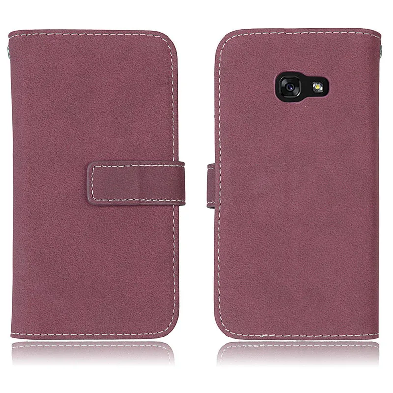 Роскошные 9 Слот для карты Винтаж кожаный чехол для телефона для Samsung Galaxy A3 Флип Стенд кожаный бумажник с фоторамкой крышка для Samsung A3 - Цвет: Розовый