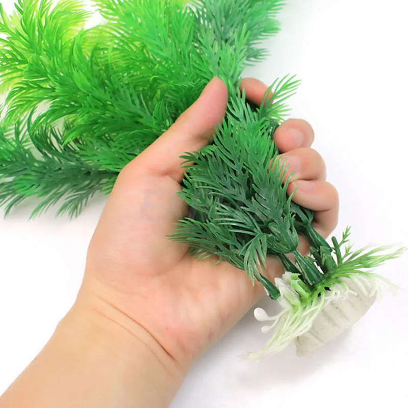 Aquatic Plants Plastic Artificial Grass Decoration Water Fish Tank DECOR Fishes