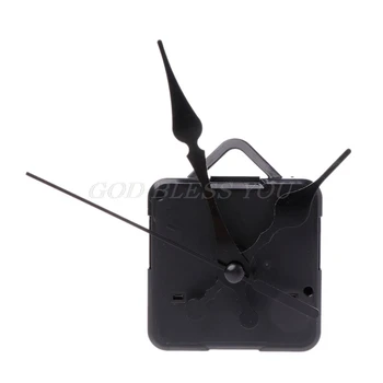 

Quartz Clock Movement Mechanism Hands Wall Repair Tool Parts Silent Kit Set DIY Black Pointer 42