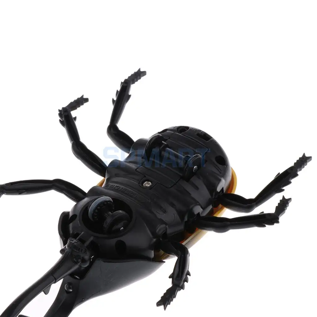 RC Infrared Remote Control Spider Prank Toys Insects Joke Scary Trick Gag Party Halloween Xmas Gift Kids Friends Cat Toy Yellow