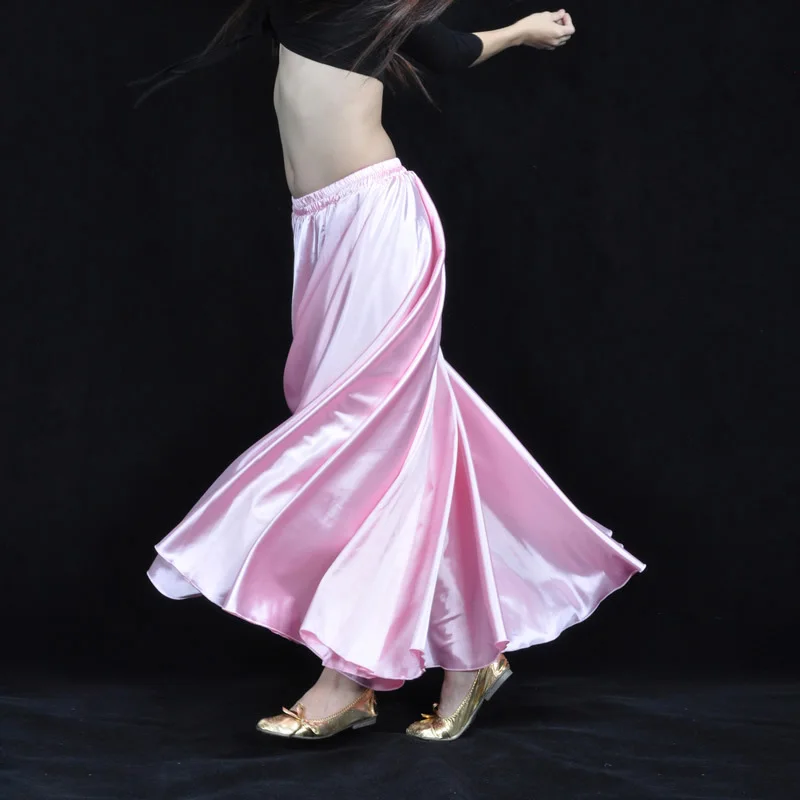 Шифоновая юбка для танца живота для женщин дешевый костюм для танца живота цыганские юбки распродажа женское платье для танца живота - Цвет: Pink