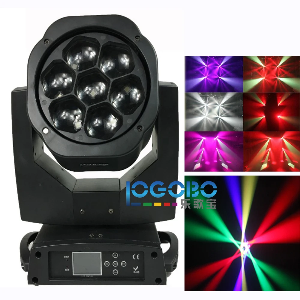 Buy  China Led Bee Eye Moving Head Beam Wash Gobo Effect 7x15W Mini B-Eye RGBW Led Moving Stage Light fo