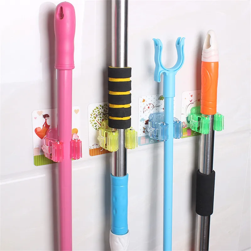Kitchen Wall Mounted Mop Rack Bathroom Kitchen Organizer Storage Mop Broom Holder 4 Colors Mop Broom Wall Hanger Storage Rack Kitchen Wall Mounted Mop Rack Bathroom Kitchen Organizer Storage Mop Broom Holder 4 Colors Mop Broom Wall Hanger Storage Rack