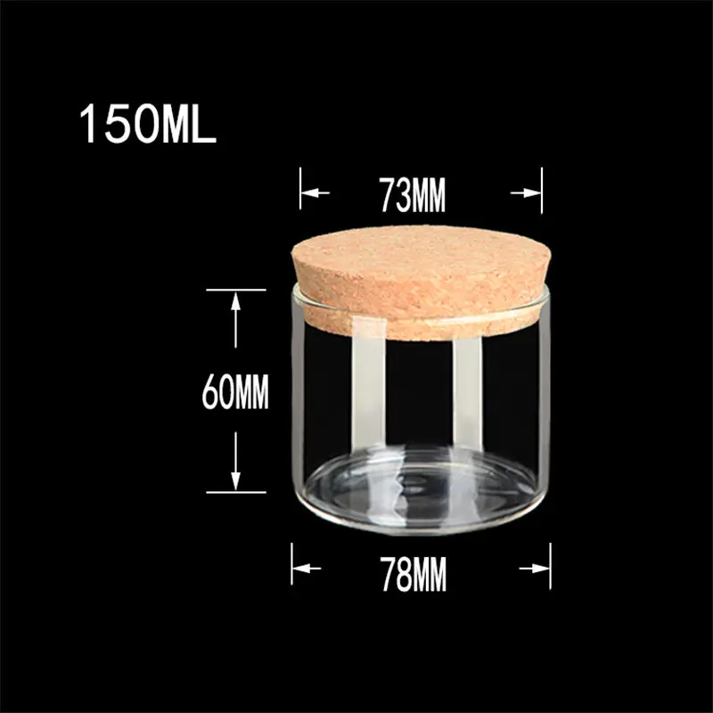7860Transparent Clear Glass Jars Bottles with Corks Big Container For Decorative Crafts Empty Bottles Jars Gift wedding3