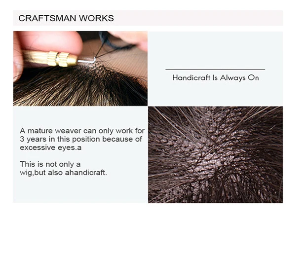 laço perucas de cabelo humano para as