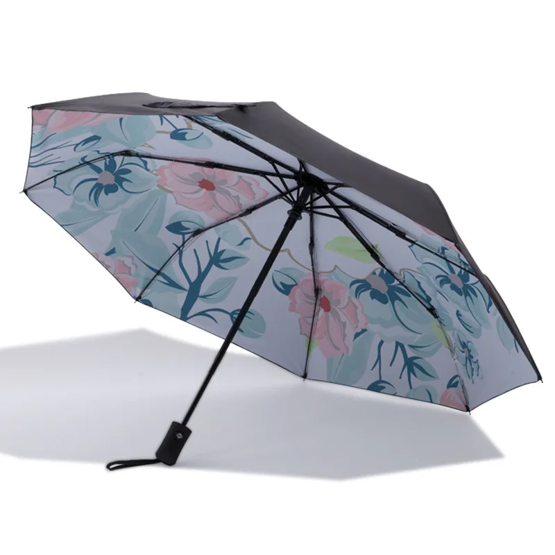 

Flower Printing Portable Umbrella Folding Umbrella Pocket Women Kids Umbrella Anti-UV Women Umbrella Sunny Rainy Parasol