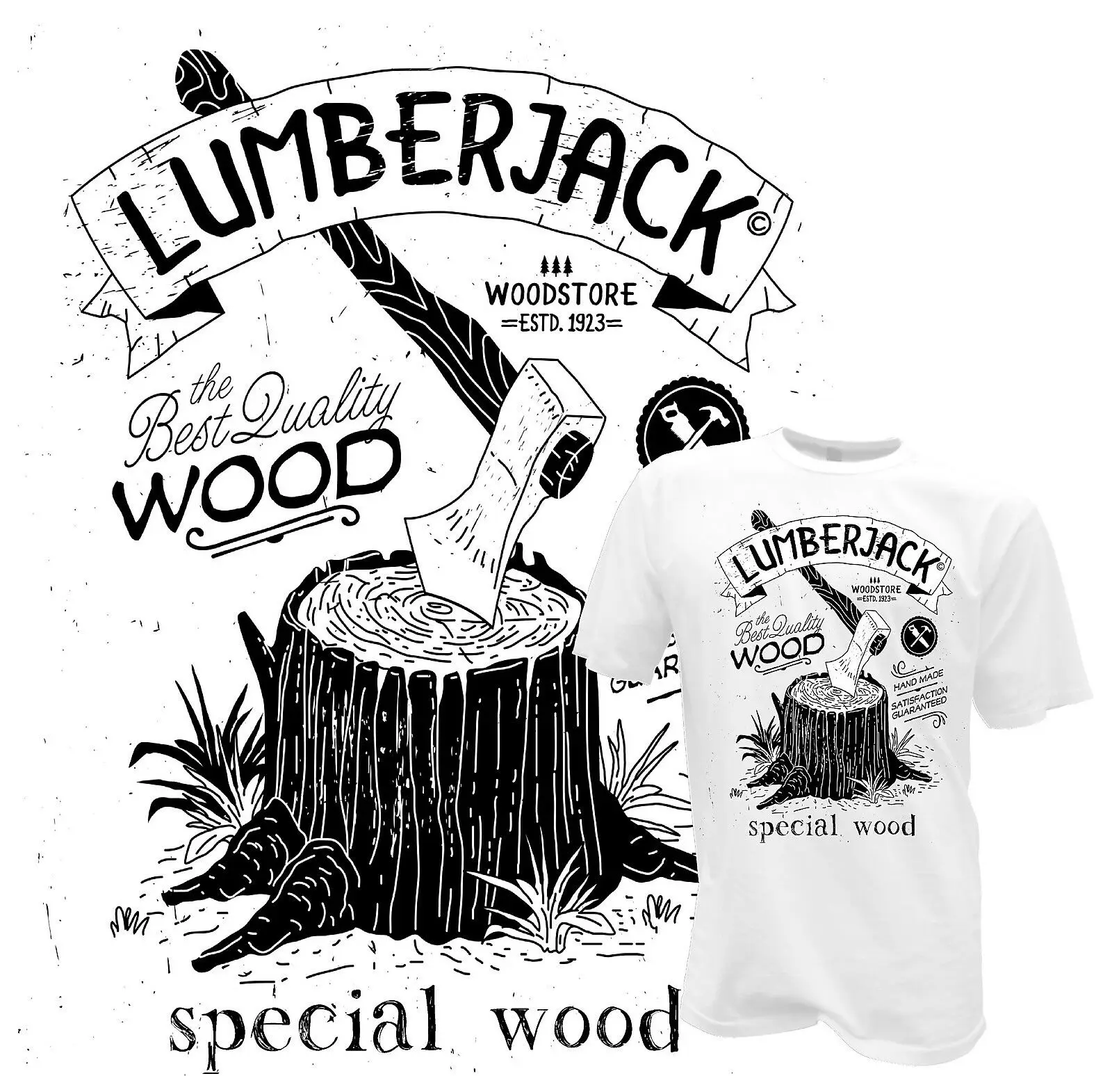 

2019 Fashion T-Shirt Lumberjack Lumberjack Shirt Woodland Ax Mens Wood Ranger Woodworker Usa Tees