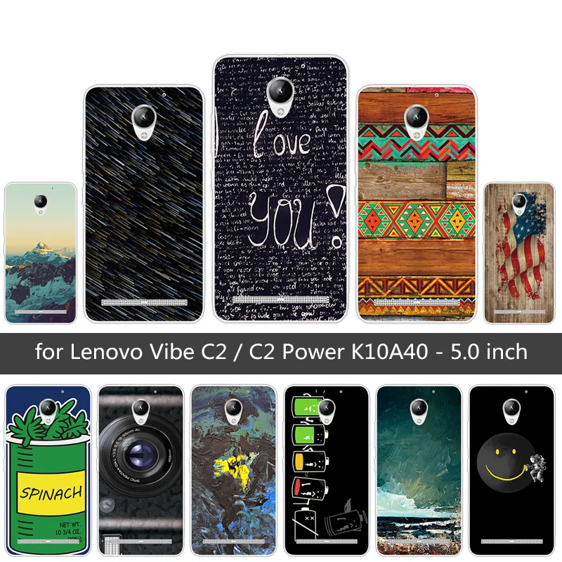 Для Lenovo Vibe C2/C2 Power K10A40 Fundas для C2 задняя крышка из мягкого ТПУ силикона Prower Heaven чехлы