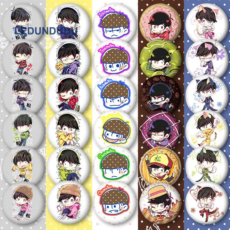 Аниме Osomatsu Значки для косплея 6 братьев брошка мультфильм Pin Ichimatsu коллекции
