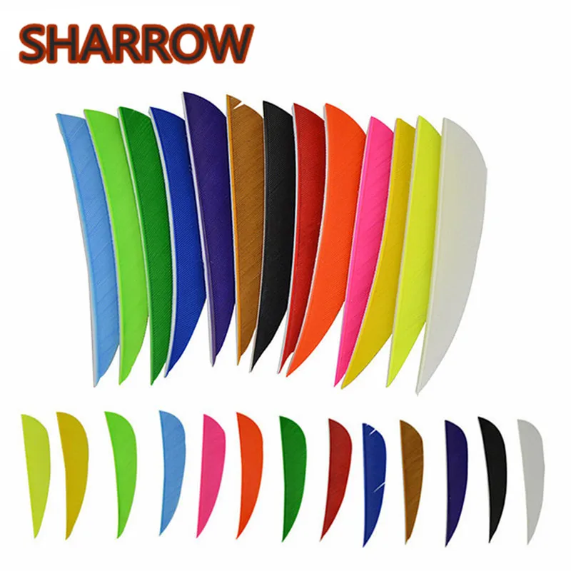 50pcs 3 Inch Water Drop Fletching Arrow Feathers 13 Colour Turkey Feathers Vanes For Arrow DIY Tools Shooting Accessories 50pcs high quality 3inch feath shield cut vanes turkey feather colour white arrow real feather arrow feathers vanes bow arrow